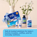 Mommy'S Bliss 4-Piece born And Baby Essentials Kit - With Gripe Water, Gas Relief Drops, Vitamin D 400Iu, And Saline Drops/Spray - The Perfect Baby .