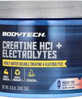 Bodytech Creatine Hcl + Electrolytes Powder A Highly Water-Soluble & Bioavailable A Rocket Pop (8.8 Oz./75 Servings)