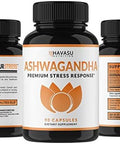 Havasu Nutrition High Strength Ashwagandha Supplement Capsules (45 Servings) & Saw Palmetto 500Mg Larginine 500Mg Complex (30 Servings)