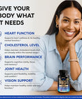 Nutraharmony Omega 3 Fish Oil 3600 Mg - Omega 3 Supplement Epa & Dha - Heavy Metals Free - Heart Brain & Joint Support - Purified Fish Oil For Men & Women - Lemon Flavored - Made In Usa 90 Softgels