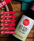 San-J - No Soy Tamari - Specially Brewed Soy Sauce Alternative - 10 oz. Bottles - 2 Pack