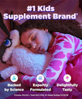 Olly Kids Melatonin Sleep Gummy Supplement Supports Sleep Quality Magnesium LTheanine Lemon Balm Cloudberry Peach Flavored 25 Day Supply 50 Count