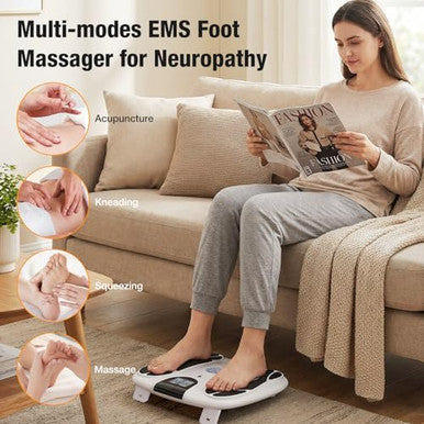 Osito Electric Ems Foot Massager For Neuropathy Rechargeable Nmes Foot Stimulator With Tens Unit For Plantar Fasciitis Circulation Pain Relief Hsa Fsa Eligible s For Women Men Mom Home Office Use