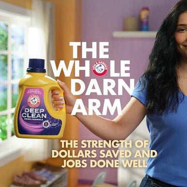 Arm & Hammer Deep Clean Stain Formula Laundry Detergent Power Paks Sparkling Clean Scent 32 Count 32 Loads