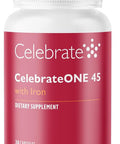 Celebrate Vitamins Celebrateone 45, 45Mg Iron - Once Daily Bariatric Multivitamin, Essential Vitamins & Minerals - Gastric Bypass & Sleeve Gastrectomy Supplement (90 Capsules)