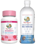 Maryruth'S Multivitamin Gummies For Women (Strawberry) & Liquid Nighttime Multimineral (Coconut 15.22Oz) Clean Label Project Verified Usda Organic & Vegan Beauty Sleep & Overall Health