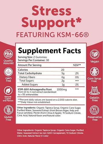 Lunakai Usa Made Sea Moss Extra Strength and Ashwagandha Gummies Bundle Daily PlantBased Wellness Support 60 NonGmo Gummies Each