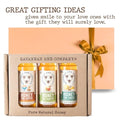 Savannah Bee Everyday Honey Sampler Set - 3 Oz Sampler Set in 3 Bottles - Honey Set for Coffee, Tea, and Cheese Boards