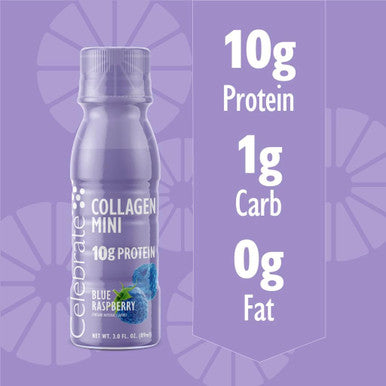 Celebrate Vitamins Collagen Mini Drink ÃƒÂ¢Ã¢â€šÂ¬Ã¢â‚¬Å“ Hydrolyzed Collagen Peptides Skin Hair Nails Joint Support ÃƒÂ¢Ã¢â€šÂ¬Ã¢â‚¬Å“ 10G Protein, Types I & Iii, Sugar-, Gluten- Ready-To-Drink, Low-Calorie Beauty & Wellness