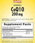 Sundance Coq10 200Mg Softgels 60 Count With Black Pepper Extract Nongmo & Gluten Supplement