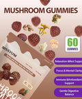 Missyum Mushroom Gummies 10 In 1 Adaptogenic Blend Vegan Coffee Flavor Lion's Mane 60 Count
