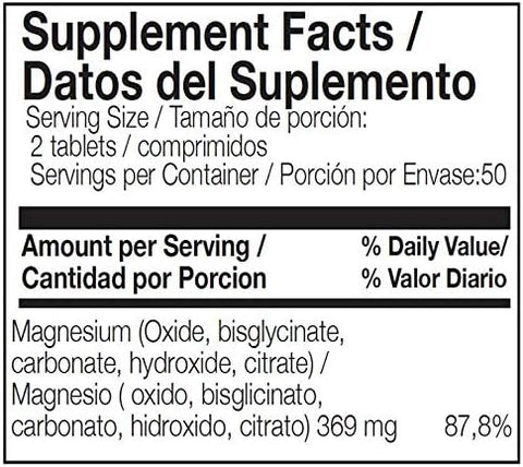 Ana MaraA Lajusticia Magnesium 5In1 Complex By Ana Maria Lajusticia " High Absorption " 100 Vegan Tablets " Kosher & Halal