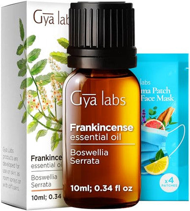 Gya Labs Frankincense Oil For Skin & Eucalyptus Essential Oil For Diffuser Set - Aromatherapy Grade Essential Oils Set - 2X0.34 Fl Oz - Gya Labs