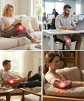 Galax Pro Knee Electric Massager With Heat Cordless Heated Knee Massage For Pain Relief With 3 Heating Levels 6 Vibration Modes Led Screen & Adjustable Strap