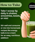 Atlantic Naturals Organic Sea Moss Super Greens Powder Greens Superfood with 12 Vegetables 15 Fruits Probiotics 16 Herbs and Spices Digestive Health Energy Skin and Immunity Mixed Berry Flavor