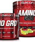 Isatori Bio-Gro Protein Synthesis Amplifier - Unflavored (60 Servings) & Isatori Amino-Gro Bcaa Powder - Frosted Lemonade (30 Servings)