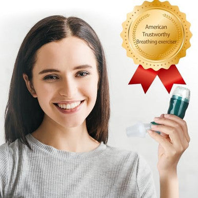 Giyosk Breathing Exercise Device For Lungs Lung Expansion And Mucus Relief Device Portable Expiratory Breathing Exerciser With A Set Of Accessories Breathing Trainer For Lung Cleanse(Green)