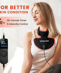 Viconor Red Light Therapy For Neck And Chest Red Light Therapy For Face And Neck Device Portable 660Nm Red Light & 850Nm Near Infrared Light Therapy For Body For Skin Tightening
