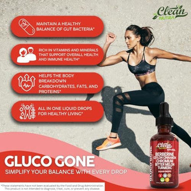 Organic Ceylon Cinnamon Berberine Liquid Drops Supplement With Bitter Melon Extract, Glucomannan, Gymnema, Chromium, Turmeric, Organic Panax Ginseng, Apple Cider Vinegar, Moringa Powder Vegetarian