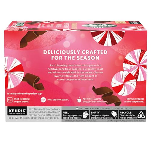 Starbucks Flavored K-Cup Coffee Pods ÃƒÂ¢Ã¢â€šÂ¬Ã¢â‚¬Â Peppermint Mocha for Keurig Brewers ÃƒÂ¢Ã¢â€šÂ¬Ã¢â‚¬Â 1 box (10 pods)