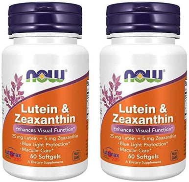 Now Foods Supplements Lutein & Zeaxanthin With 25 Mg Lutein And 5 Mg Zeaxanthin 60 Softgels