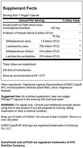 Swanson Probiotic-4 3 Billion Cfu 60 Veg Caps 2 Pack