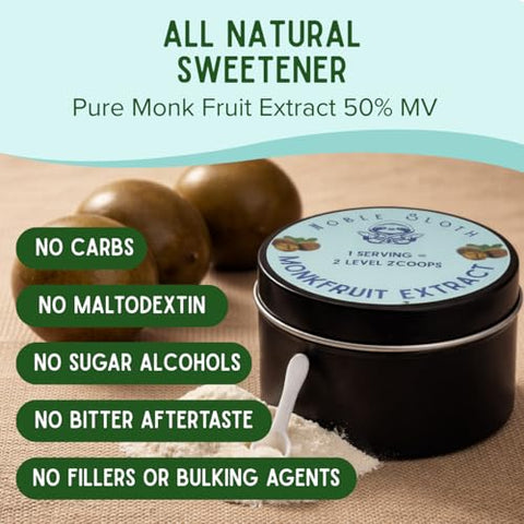 Pure Monk Fruit (Luo Han Guo) Extract - 50% Mogroside V