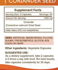 Secrets of the Tribe Coriander Seed 120 Capsules, 1000 mg, Coriander Seed (Coriandrum sativum) Dried Seed (120 Capsules)