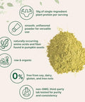 Micro Ingredients Organic Pumpkin Seed Protein Powder 2Lb Raw Plant-Based Protein Single-Ingredient Powder Smooth Texture & Versatile Use Non-Gmo Soy Free