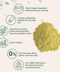 Micro Ingredients Organic Pumpkin Seed Protein Powder 2Lb Raw Plant-Based Protein Single-Ingredient Powder Smooth Texture & Versatile Use Non-Gmo Soy Free