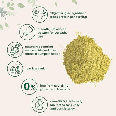 Micro Ingredients Organic Pumpkin Seed Protein Powder 2Lb Raw Plant-Based Protein Single-Ingredient Powder Smooth Texture & Versatile Use Non-Gmo Soy Free