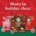 Starbucks K-Cup Coffee Pods, Peppermint Mocha Naturally Flavored Coffee for Keurig Brewers, 100% Arabica, Limited Holiday Edition, 6 Boxes (60 Pods Total)