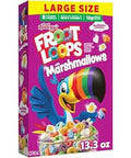 Kellogg's Froot Loops with Marshmallows Breakfast Cereal, 12g Whole Grains, Large Size, 13.3 oz