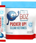 Dr. Boz - Pucker Up! Clear Ketones 20 Packets - Pure Liquid Bhb - Fast Acting Exogenous Ketones - Increase Energy & Clarity - Max Strength - Quality Tested - Made In Usa - Keto Diet 0.34Oz (10Ml)