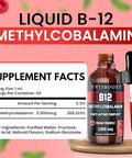Vitboost Vegan Liquid B-12 Drops 60 X 5000 Mcg Extra Strength Raspberry Flavored Vitamin B12 Liquid Methylcobalamin Sublingual Supplement | Designed To Maximize Absorption & Energy | Gluten Free