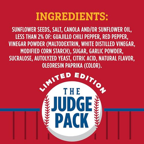 Aaron Judge Limited Edition DAVID Seeds, Sweet & Spicy Jumbo Sunflower Seeds, Bold Flavor, 8g Protein per Serving, Father's Day Baseball Snack for Dad, 5.25 oz (Pack of 12)