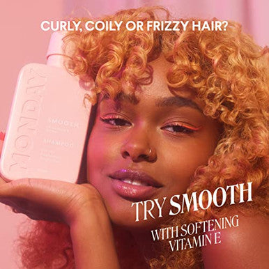 Monday Haircare Moisture Conditioner 12Oz For Dry Coarse Stressed Coily And Curly Hair Made From Coconut Oil Rice Protein Shea Butter & Vitamin E 100% Recyclable Bottles (350Ml) (10434)