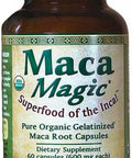 Maca Magic: 100% Organic Gelatinized Powder Vegan Capsules (60 Ct) Peruvian Premium Grade Superfood ÃƒÂ¢Ã¢â€šÂ¬Ã¢â‚¬Å“ Full Spectrum Blend Of Black Red Purple And Yellow Maca ÃƒÂ¢Ã¢â€šÂ¬Ã¢â‚¬Å“ Organic ÃƒÂ¢Ã¢â€šÂ¬Ã¢â‚¬Å“ Gluten