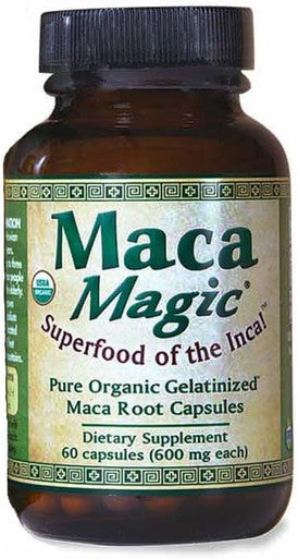 Maca Magic: 100% Organic Gelatinized Powder Vegan Capsules (60 Ct) Peruvian Premium Grade Superfood ÃƒÂ¢Ã¢â€šÂ¬Ã¢â‚¬Å“ Full Spectrum Blend Of Black Red Purple And Yellow Maca ÃƒÂ¢Ã¢â€šÂ¬Ã¢â‚¬Å“ Organic ÃƒÂ¢Ã¢â€šÂ¬Ã¢â‚¬Å“ Gluten