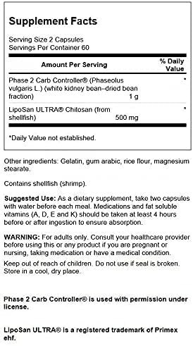 Swanson Diet Duo with White Kidney Bean 120 Capsules