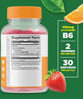 Lifeable Vitamin B6 + B Complex Gummies Bundle Great Tasting Vitamin Supplement Gluten Gmo Chewable