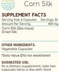HerbEra Corn Silk 60 Capsules, 400 mg, Corn Silk (Zea Mays) Dried Silk (60 Capsules)