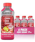 SueroX Sugar Free Electrolyte Drink, Strawberry-Kiwi, 21.3 Fl Oz, 6 Pack | Sports Drink with 8 Ions, Zero Sugar, Zero Calories, Hydration & Recovery