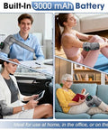 Gvmsor Cordless Knee Brace With Massage And HeatKnee Massager For Pain ReliefKnee Wrap Massager For ArthritisGrey