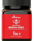 Manuka Honey - MGO 100+, 100% Pure New Zealand Honey. Certified. Guaranteed. Raw. Multi-Functional, Non-GMO Superfood,Unpasteurized,Daily Wellness Support - 250g (8.82 Oz)