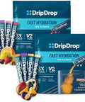 Dripdrop Hydration Electrolyte Powder Packets PiaÂ±A Colada Mango AaAa Passion Fruit Grape Fruit Punch Strawberry Lemonade Cherry 64 Count