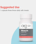 Allergy Researcg Group Niacin Supplement - Vitamin B3 For Men & Women, Niacin With Flush, Nicotinic Acid, Nad, 250Mg Vegetarian Capsules - 90 Count