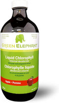 Green Elephant Liquid Chlorophyll, 500 ml, Made in Canada (Apple, Pack of 1)