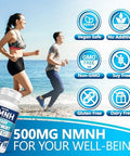 Nmnh (Dihydronicotinamide Mononucleotide), 500Mg Per Serving, Nad Supplement To Boost Nad+ Levels As We Age, Nad + Supplement For Anti Aging & Energy, 60 Capsules