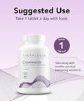Theralogix Companion Multivitamin and Mineral Supplement 90Day Supply Supplement for Women and Men Without Iron Vitamin D or Vitamin K B Vitamins Zinc and Magnesium NSF Certified 90 Tablets